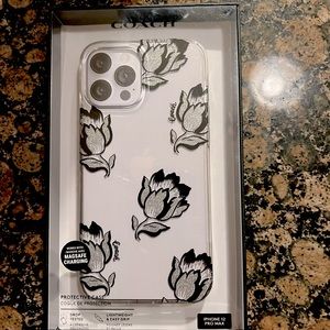 I phone 12 Pro Max Coach Case FLORAL 6.7"